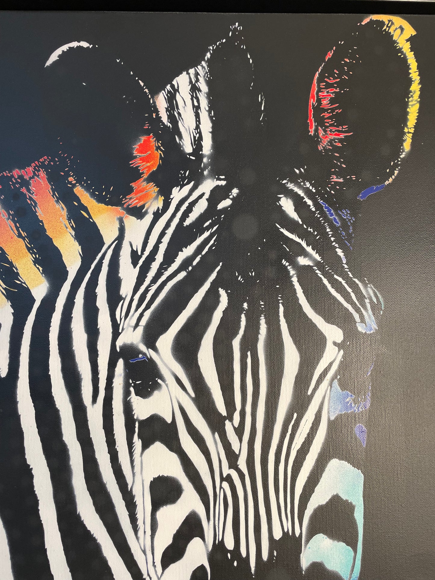 Punks not Dead I Original auf Canvas (gerahmt)